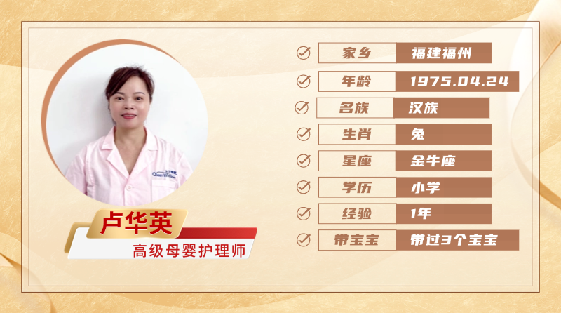高级母婴护理师【卢华英】