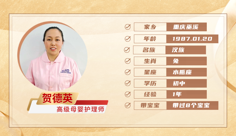 高级母婴护理师【贺德英】